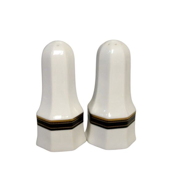 Christopher Stuart Gold Black Dress Y0009 Salt and Pepper Shakers - Picture 1 of 4